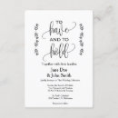 Search for to have and to hold wedding invitations Couple