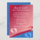 Search for pink and blue gender reveal invitations Parents to be