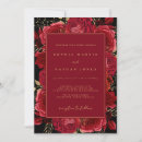 Search for red black gold wedding invitations Rose