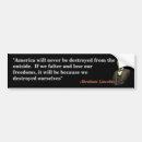 Search for lincoln bumper stickers America