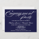 Search for navy blue engagement party invitations Calligraphy