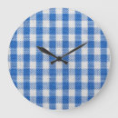 Search for blue and white clocks Chequered
