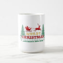 Search for funny happy new year mugs Reindeer