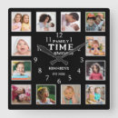 Search for picture frame clocks Family quote