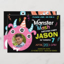 Search for monster mash birthday invitations For kids