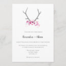 Search for floral antler wedding invitations Modern