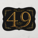 Search for 49th birthday invitations Black