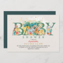 Search for gold safari baby shower invitations Floral