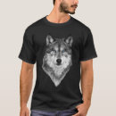 Search for wolf face tshirts Black