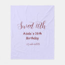 Search for birthday name blankets Calligraphy typography elegant romantic