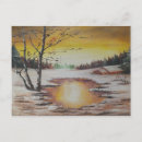 Search for winter scene postcards Forest
