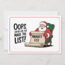 Search for santa claus naughty list cards Cartoon