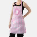Search for gingham monogram aprons For her