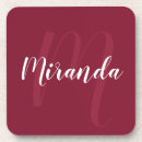 Search for burgundy coasters Elegant