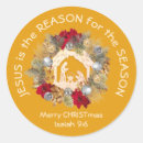 Search for jesus is the reason stickers Christmas nativity