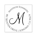 Search for monogram address rubber stamps Elegant