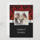 Search for goth red and black wedding invitations Dark