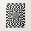 Search for black and white optical illusion puzzles Challenging