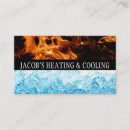 Search for heating and cooling business cards Contractor