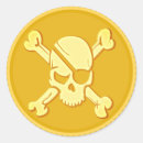 Search for gold coin stickers Pirate