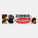 Search for funny zombie bumper stickers Halloween