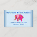 Search for childrens author business cards Illustrator