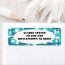 Search for eggs return address labels Blue