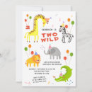 Search for two wild birthday invitations Safari 2nd