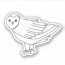Search for nocturnal animals stickers Bird lover