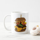 Search for burger mugs Illustration