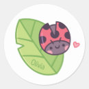 Search for little ladybug stickers Red