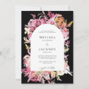 Search for black and blush wedding invitations Floral