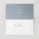 Search for tented place cards Dusty blue
