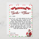 Search for letter from santa invitations Red
