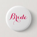 Search for pink wedding badges Bride