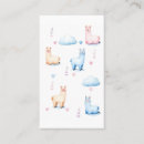 Search for alpaca business cards Cartoon