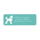 Search for miniature poodle return address labels Cute