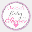 Search for purple white girl shower stickers For her