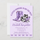Search for purple cow print invitations Western