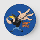 Search for funny cartoon character clocks Johnny bravo