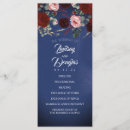 Search for rose gold and navy blue wedding programmes Modern