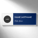 Search for navy blue name tags With magnetic back