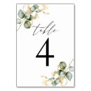 Search for four table cards Greenery
