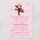 Search for sock monkey baby shower invitations Pink