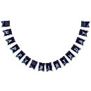 Search for birthday bunting flags Navy