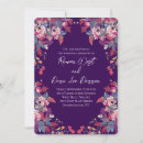 Search for bold floral wedding invitations Purple