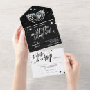 Search for all in one seasonal invitations Black and white