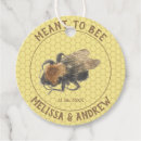 Search for honey wedding favour tags Yellow