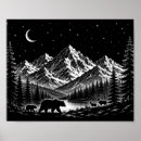 Search for black and white deer art Wilderness