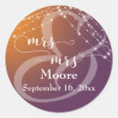 Search for light orange wedding stickers Couple
